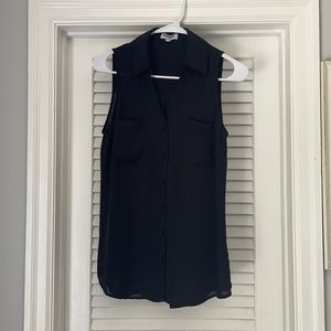 Express Portofino Sleeveless Button Down